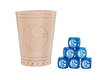 FC Schalke 04 - Würfelbecher mit 6 Würfeln